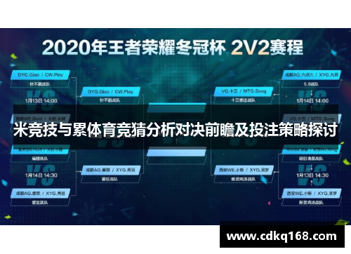 米竞技与累体育竞猜分析对决前瞻及投注策略探讨